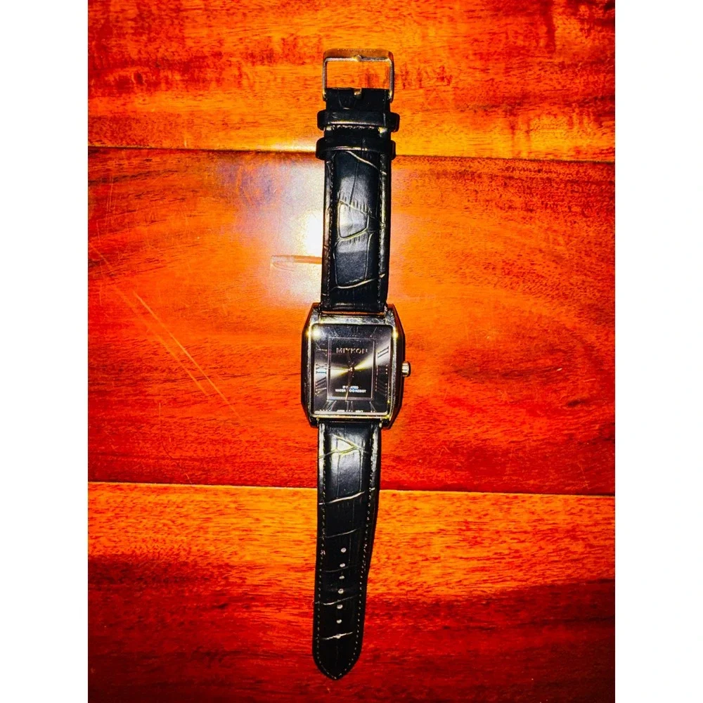 Miykon Rectangular Dress Watch Mens OS Black Good Roman Numeral‎ F2B66-1K80